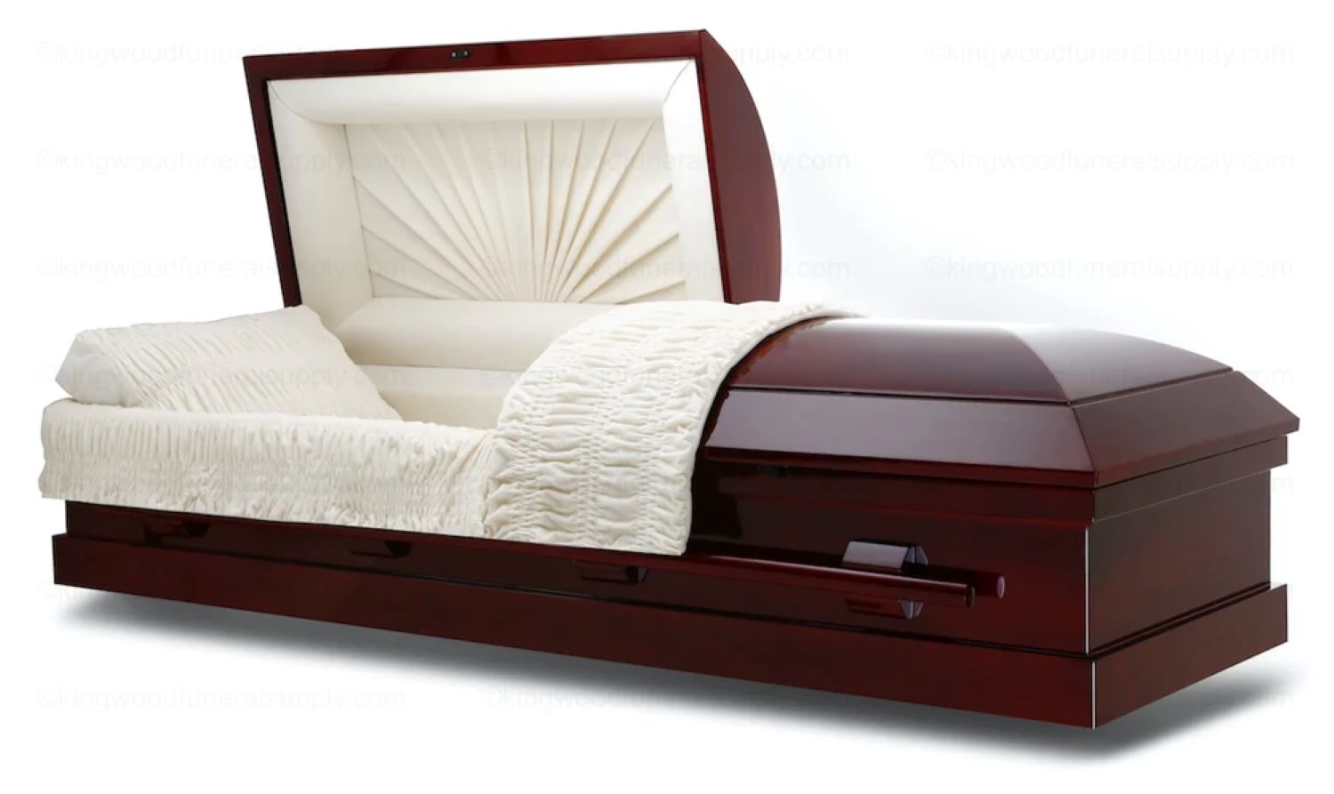 Picture of CLASSIC - Mahogany Veneer Cremation or Burial Casket Casket