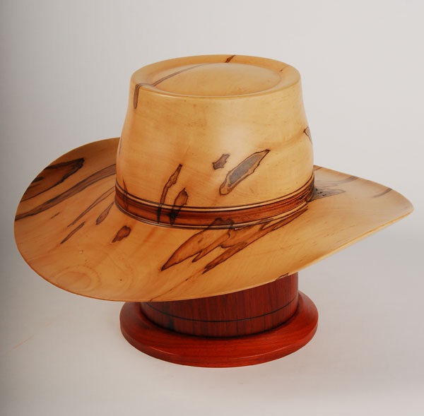 Photo of Western Cowboy Hat and Wood Urn Urn