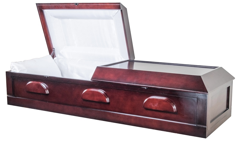 Picture of Cremation Poplar Veneer Wood Casket - KIT or ASSEMBLED Casket