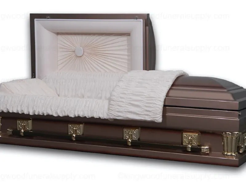 Ataúd de acero Franklin de gran tamaño de 28 pulgadas