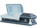 FATHER TRIBUTE Blue Protective Steel Casket