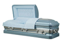 Stainless Steel - Horizon Blue Silver Casket