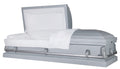DIGNITY Silver 20 gauge Snap Lock Casket