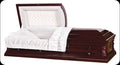 SPIRIT-Cherry Veneer Wood Casket - 12 Personal Life Symbol Choices