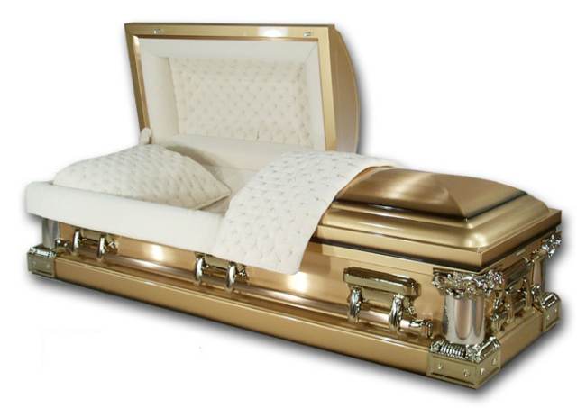 Corinthian - Bronze 32oz Solid Bronze Casket