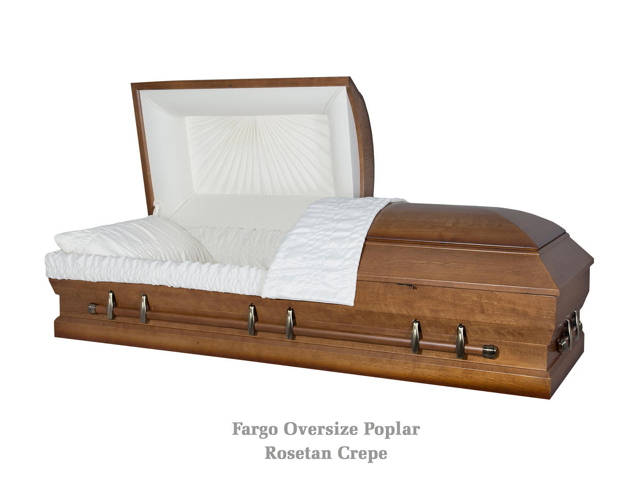 SOLID POPLAR - Fargo 26 inch OVERSIZE WOOD CASKET