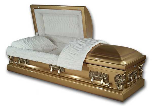 Angelic Last Supper Custom Steel Casket