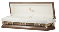 COPPER ROSE Steel Full Couch Casket