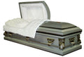 Silver Troy American Steel Casket