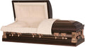 Lincoln Copper Black Cherry Steel Casket