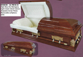 La Pieta-Last Supper Mahogany Veneer Wood Casket