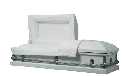AMERICAN steel WHITE dignified casket