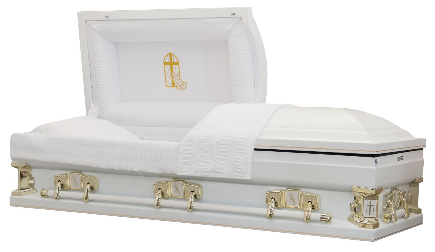 CHAPEL CROSS w/Praying Hands 28 inch Oversize