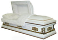 Last Supper w/Praying Angels Steel Casket