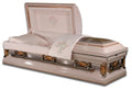 Dusty Rose & Hyacinth Brushed Bouquet Casket
