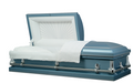 American Blue Metal Casket