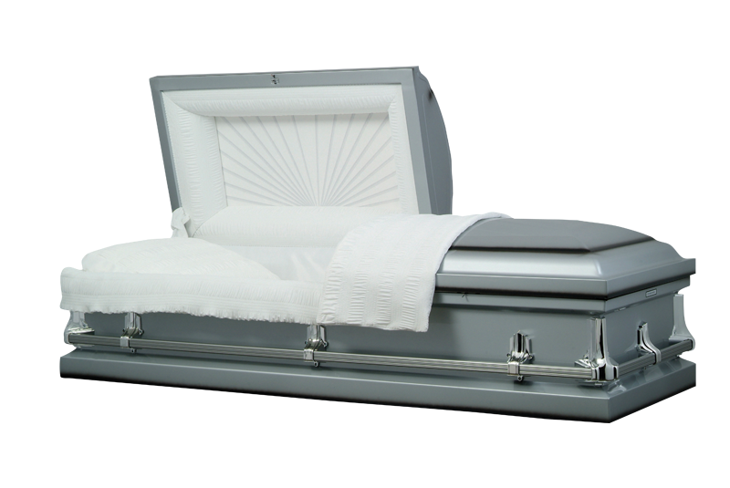 American Silver Metal Casket
