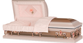 Cameo Rose Custom Designed Steel Casket