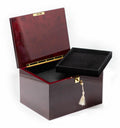 URNA BURLWOOD CON CAJA DE RECUERDO
