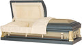 Spruce Blue/Almond Gold Elegance Steel Casket