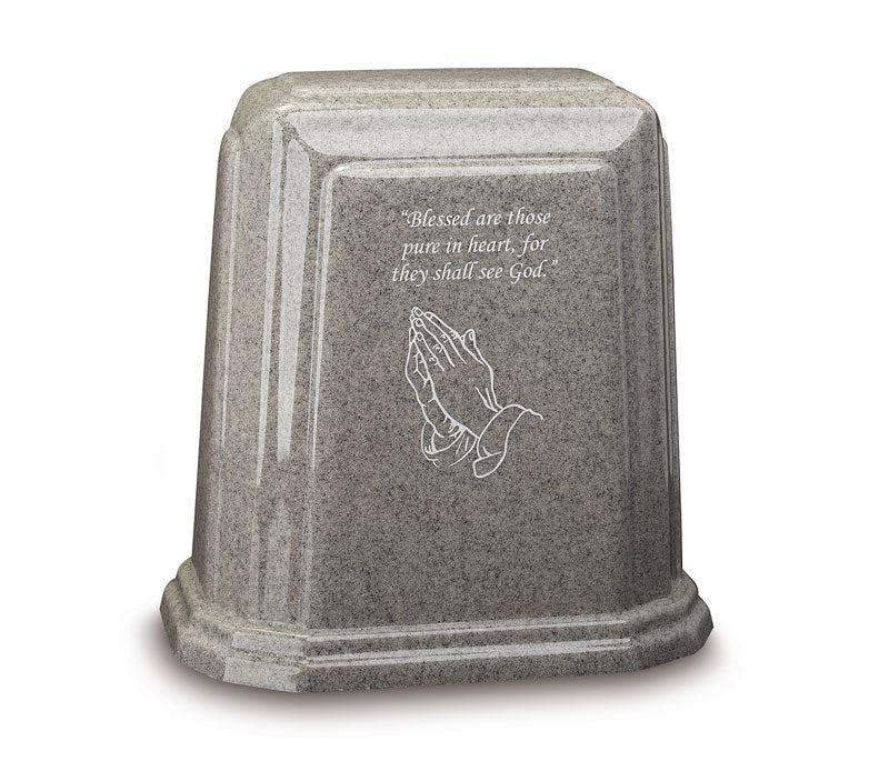 TABLET MILLENNIUM STYLE - 275 cu in Capacity Urn - Cultured Granite
