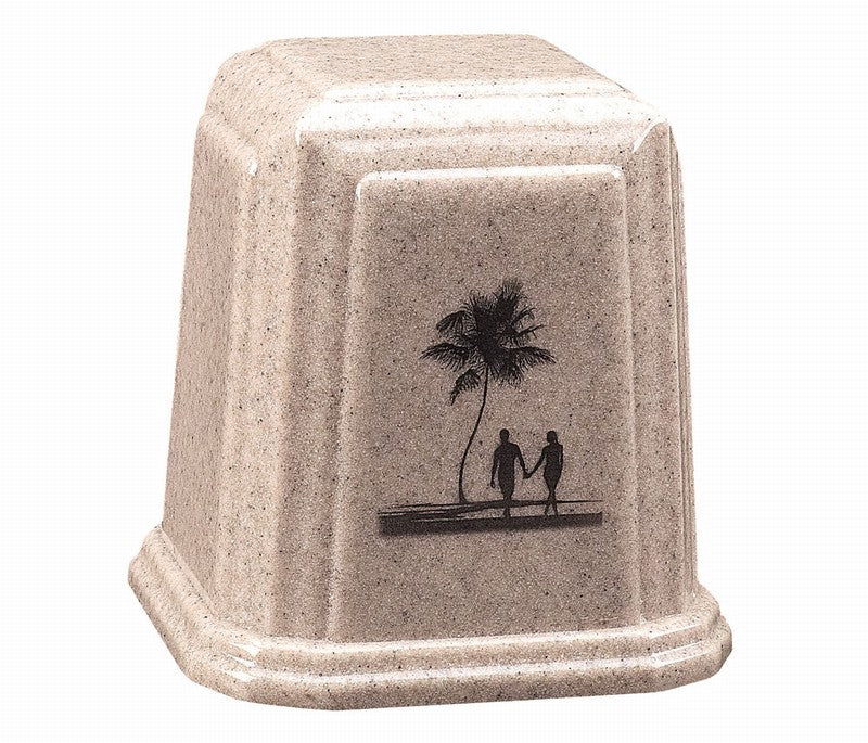 TEMPLE MILLENNIUM STYLE - 300 cu in Capacity Urn - Cultured Granite