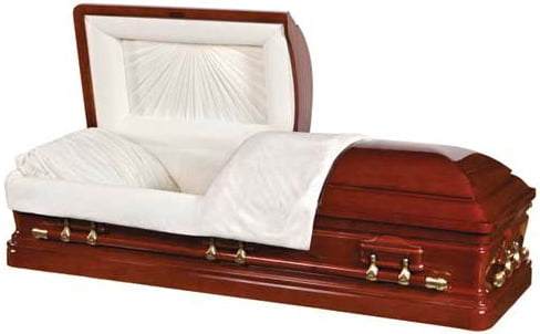 Presidential Solid Cherry Wood Casket