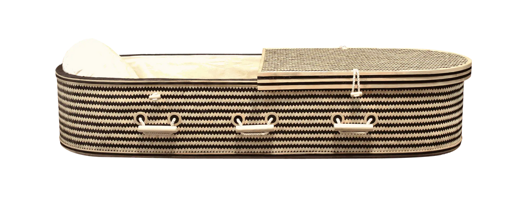 The Hampshire Bamboo Herringbone Casket