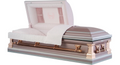 Beloved Mother - Tea Rose/Snow Pink/Silver 20 Gauge Steel Casket