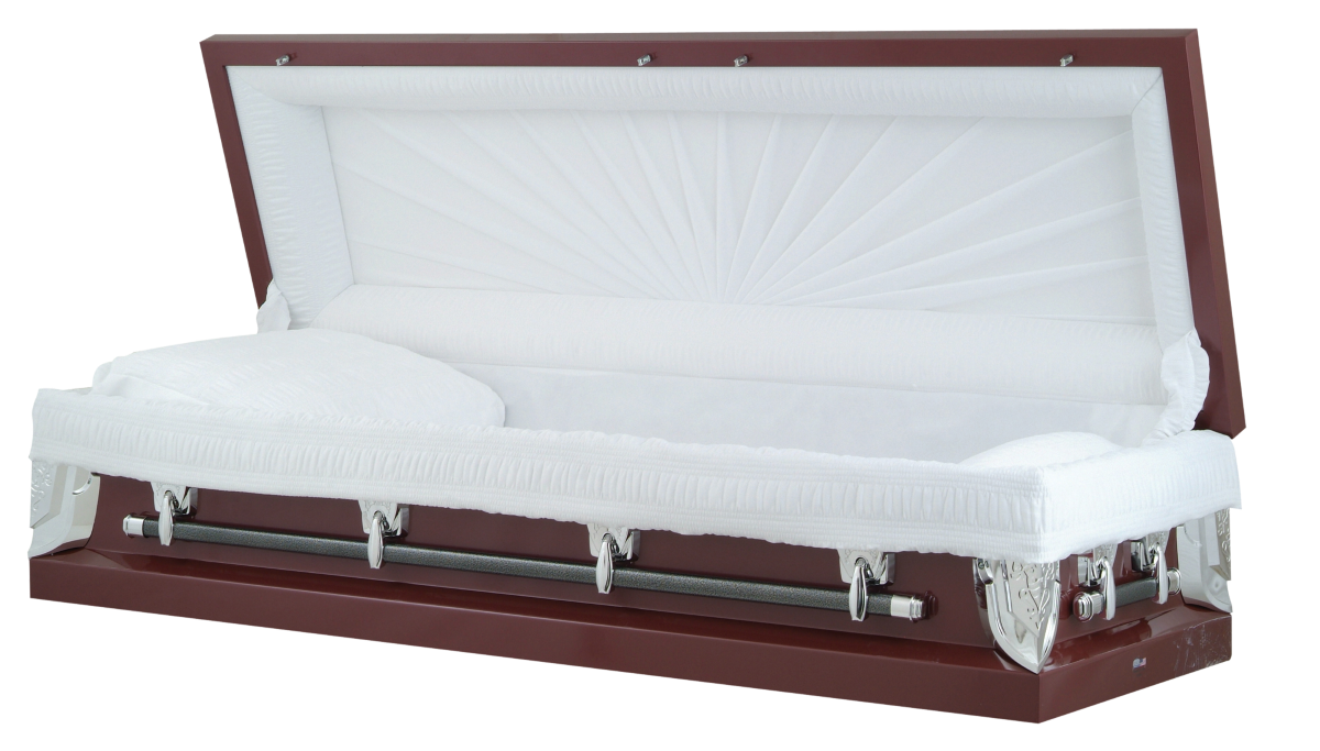 Regal - Full Couch White 20 Gauge USA Steel Casket