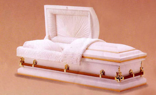 Infant and Child Praying Angel Steel Casket