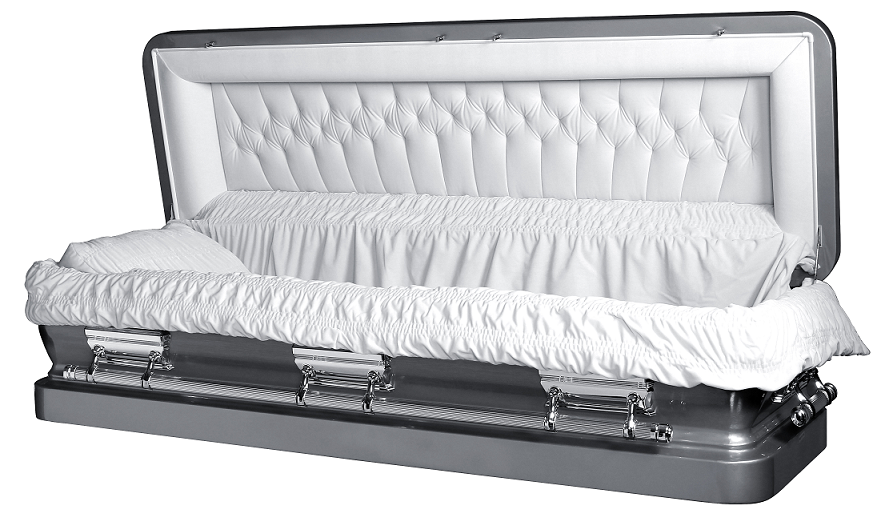 LIBERTY ROYALE SILVER full-coach Steel Casket