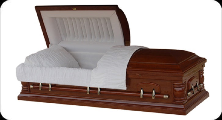 Cherry Veneer Casket-12 Changeable Corners-Keepsakes