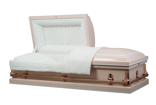 American Pink Steel Non-Seal Casket
