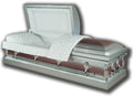 Ruby and Silver Royale Steel Casket
