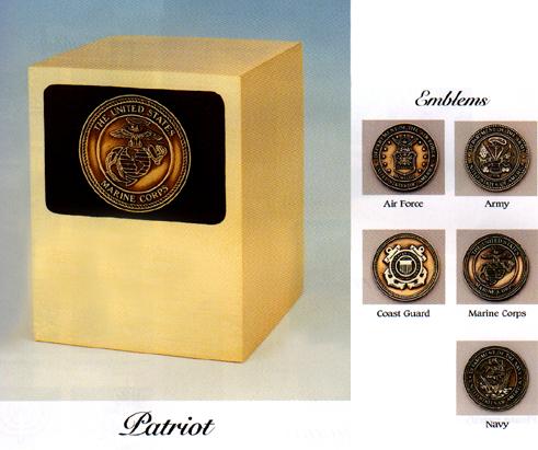 Urna militar de bronce PATRIOT de todas las ramas