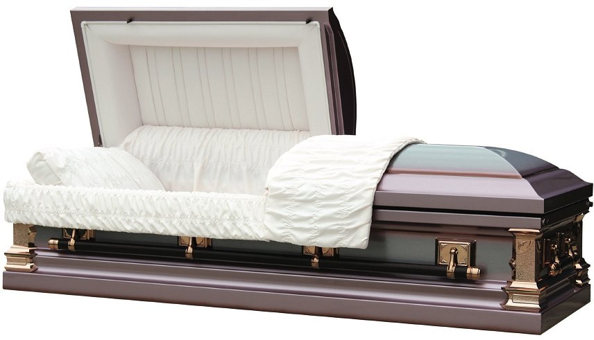 Lilac Duchess 18 Gauge Metal Casket