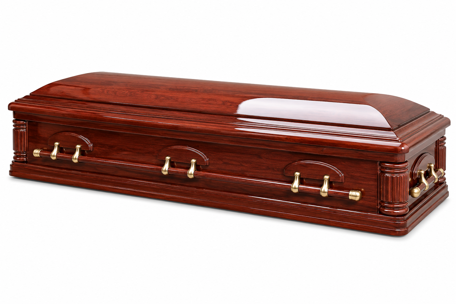 Devotion - Solid Cherry Wood Full Couch Casket