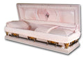 Snow Pink -  full-coach Metal Casket