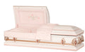 Classic Vine Rose Steel with Gasket & Lock Casket