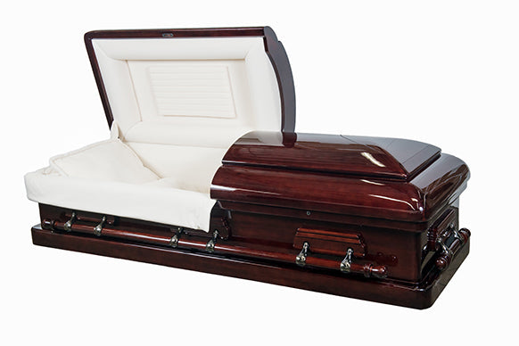 STARLINE High Gloss Solid Mahogany Casket