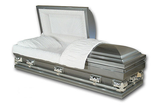 Ataúd de acero económico de gran tamaño - calibre 20, 26 pulgadas de ancho