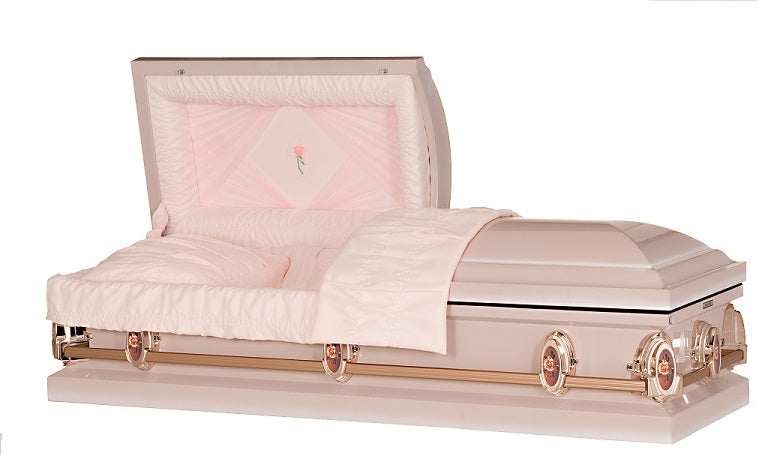 American Classic Pearl Rose Steel Casket