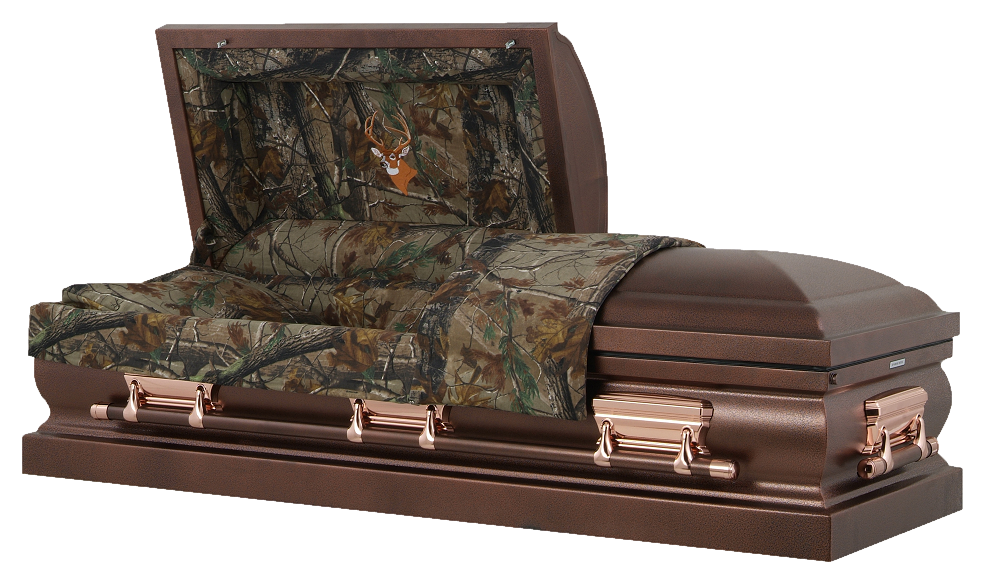 Picture of Hunters Camouflage & Bronzed Casket Casket