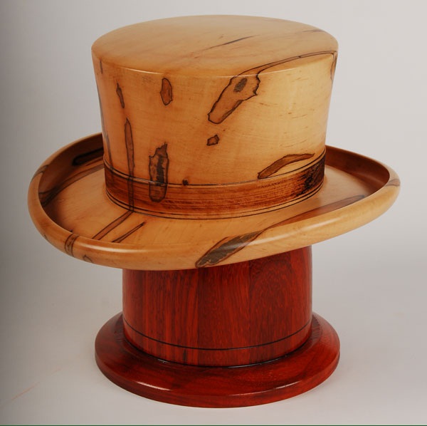 Photo of Derby Hat Maple and Paduak Wood Urn Urn
