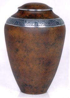 Photo of Aluminum with Rustic Copper Finish Urn